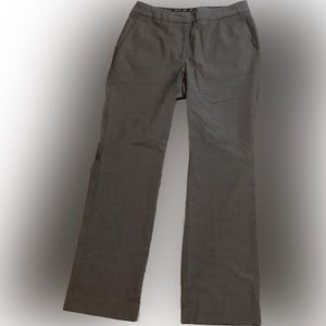 Talbots Heritage flat front pants Dark Khaki/Gray size 6P